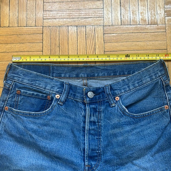 Levi’s Strauss & Co 501 Shorts size 31 Blue Red Tab - Picture 8 of 12